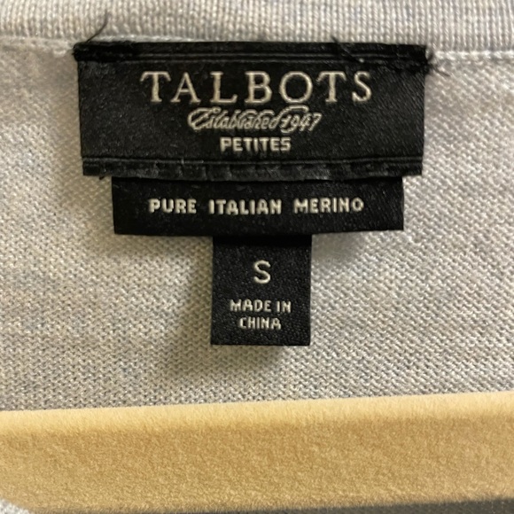 Talbots Italian Merino Cardigan - Picture 3 of 3
